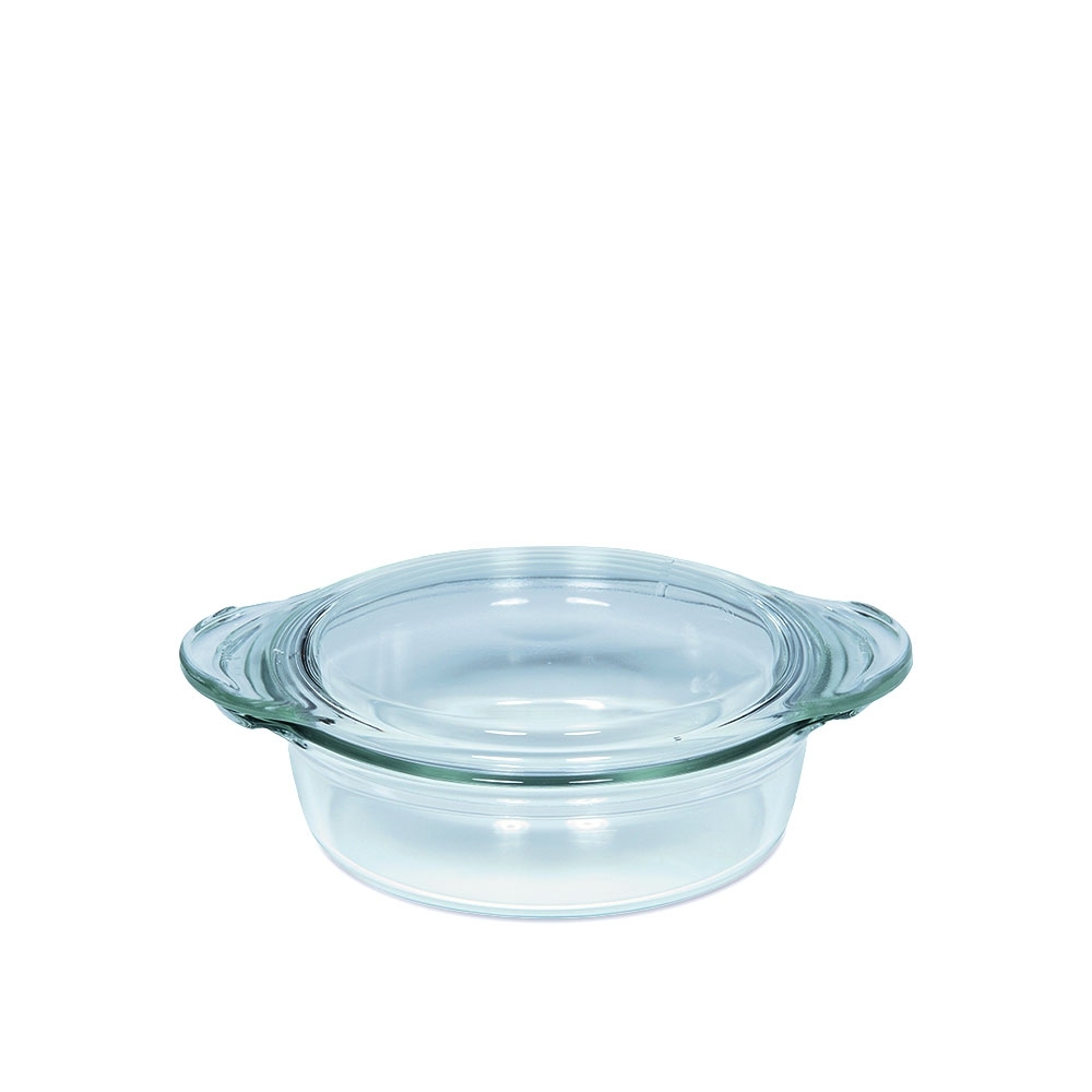 Riess/SIMAX - FASHION GLAS - Flat bowl with lid 0.7 liters