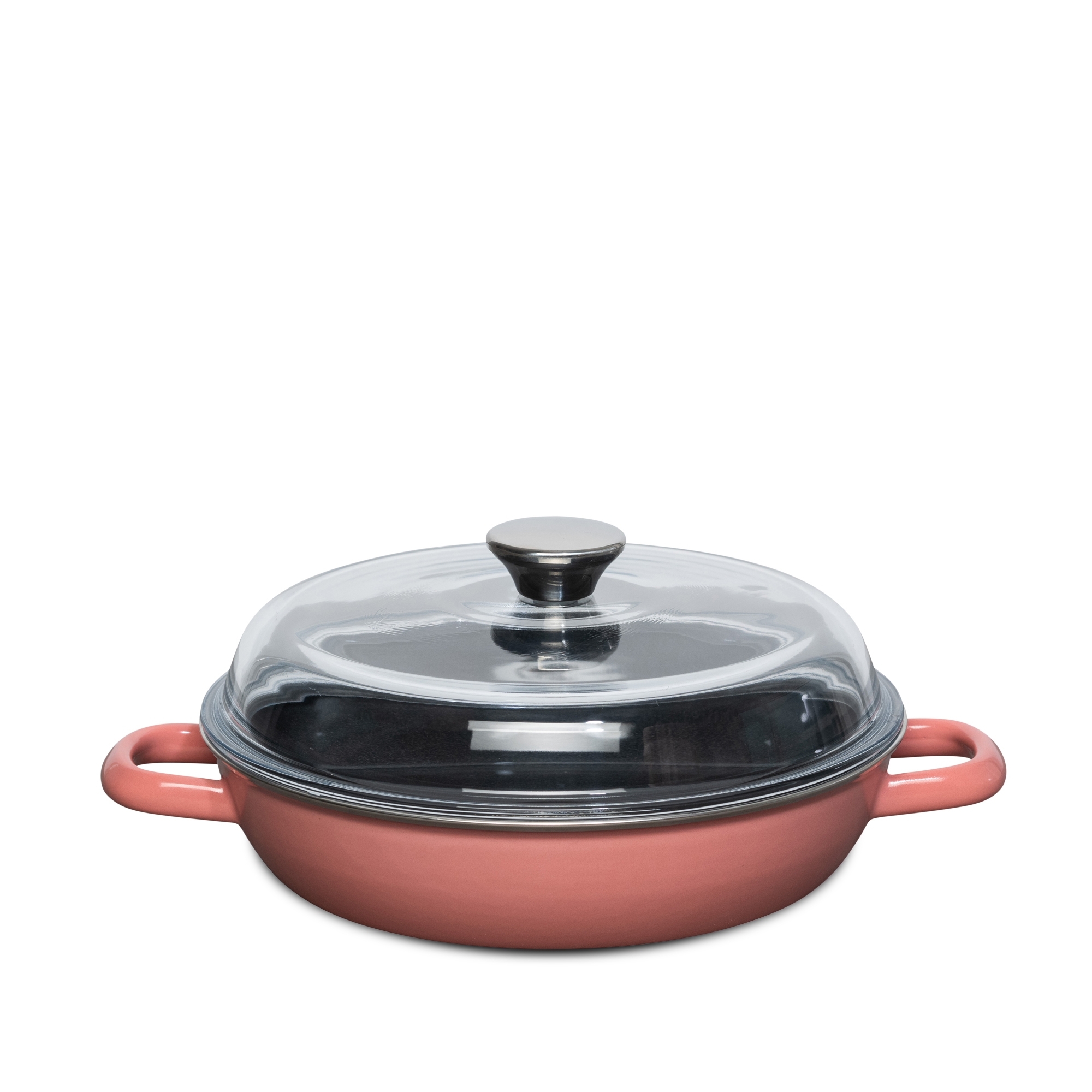 Riess - CLASSIC -Stewing Pan with glass lid 24 cm - Pink