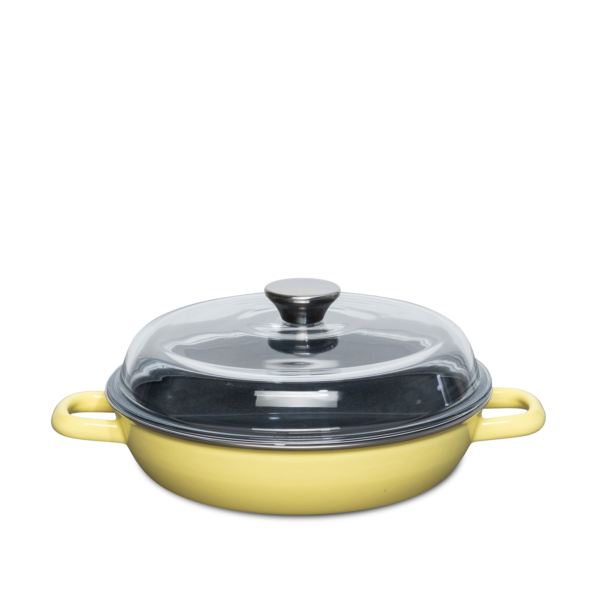 Riess - CLASSIC -Stewing Pan with glass lid 24 cm - Lemon