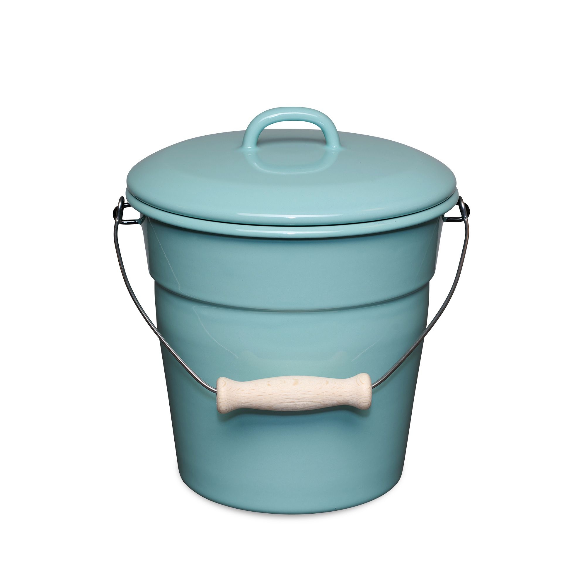 Riess CLASSIC - All-purpose bucket with lid 20 cm Nature Green Light