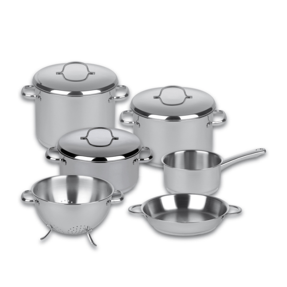 Stainless steel - CRISTALL - High pot with lid