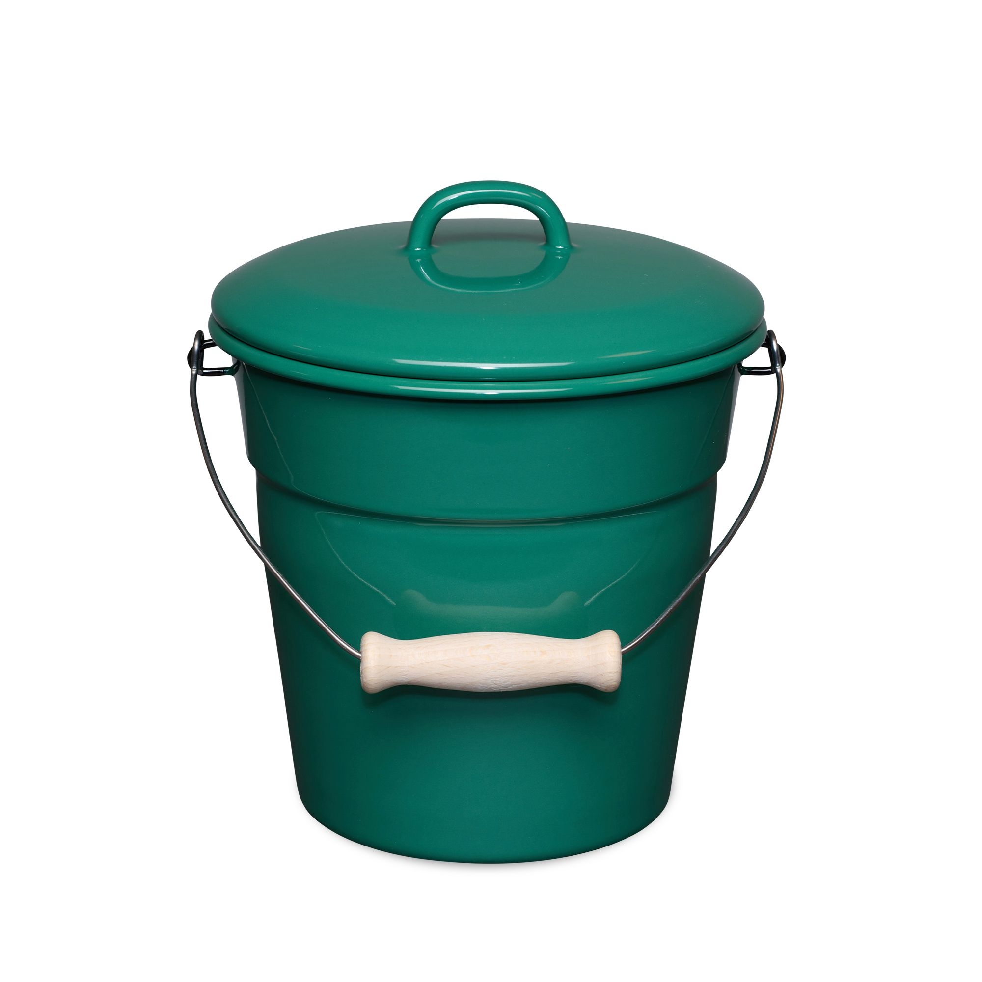 Riess CLASSIC - All-purpose bucket with lid 20 cm Nature Green Dark